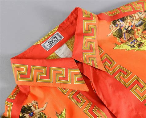 native american versace shirt|Gianni Versace 1993 Barocco Silk Printed Shirt – Native American.